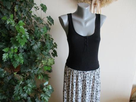 Šaty čierno biele,skôr pre vysoké žienky, bonprix,m