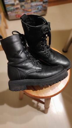 Vysoké kožené topánky, lasocki,35