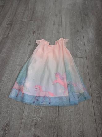 Šaty jednorožec, h&m,122