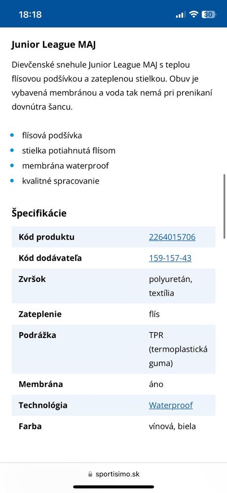 Zimna obuv junior league maj, 33