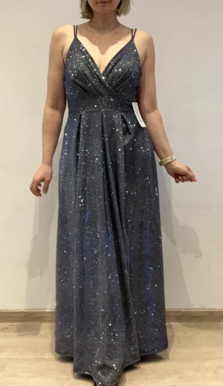 Dámske trblietavé spoločenské šaty (uni), l / m / s