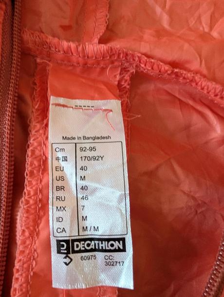 Damska skladacia bunda, vel.m, decathlon,m