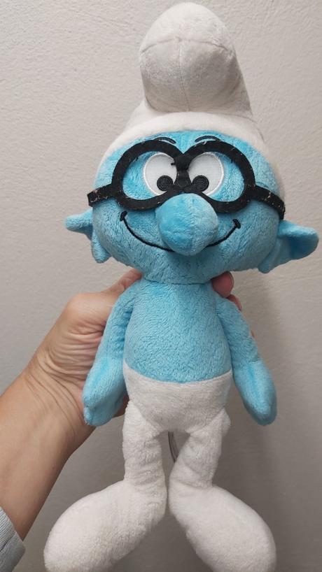 Hračka šmolko modrej farby, plyš, 