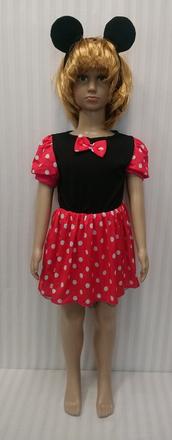 2 dielny kost. minnie mouse, fiori, 3-4r, 98-104,