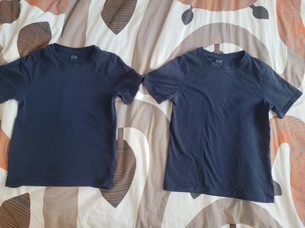 Tričko tmavomodre dvojicky, c&a,128