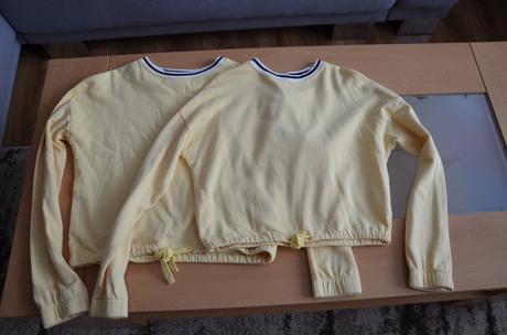 Mikiny sv. žlté - h&m - v. 146/152, 158/164, 152