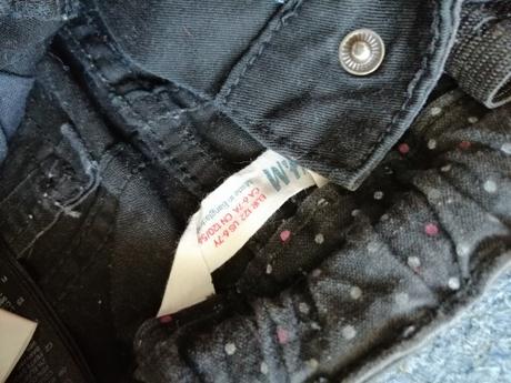 Nohavice so srdieckami, h&m,122