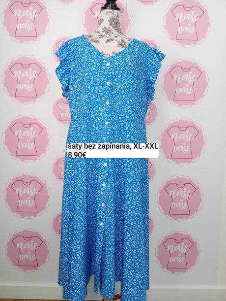 Ľahké šaty bez zapínania xl-xxl, xxl