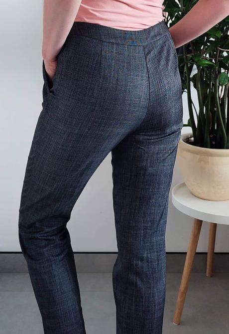 Elegantné nohavice papaya, papaya,m