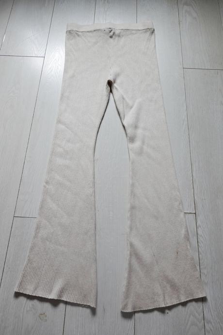 Mäkkučké úpletové nohavice mango, mango,l