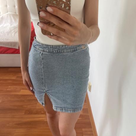 Denimová mini sukňa, new yorker,s
