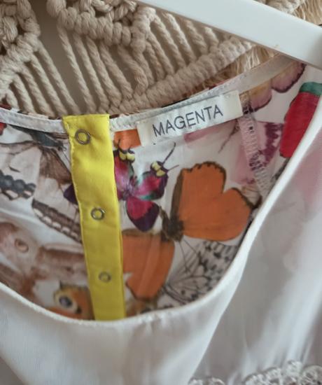 Blúzka bez rukávov magenta, l