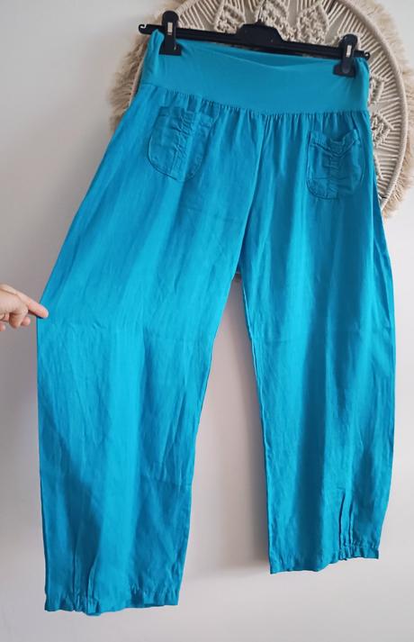 Trojštvrťové letné nohavice, l