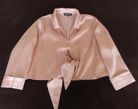 Saténová blúzka cameo rose, veľ. m, m