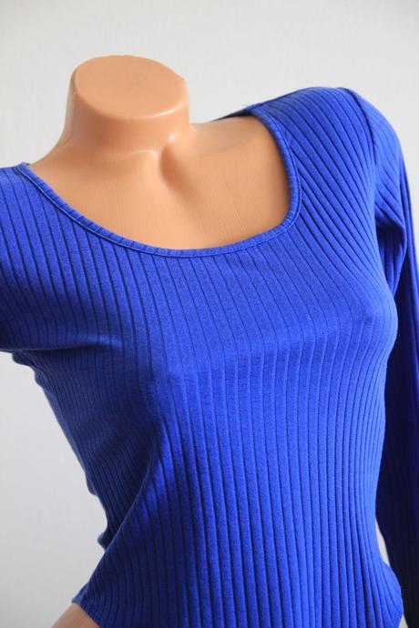 Modrý elastický body top, m, m