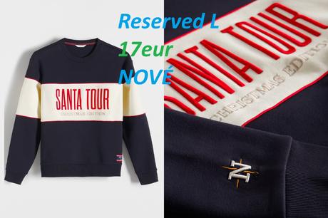 Mikina hm, mikina santa reserved, h&m,l