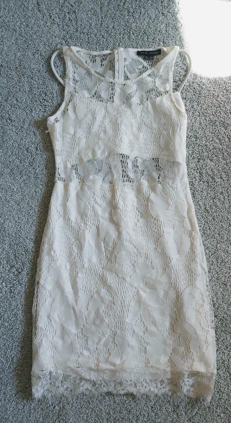 Šaty čipkovane biele, gate,s