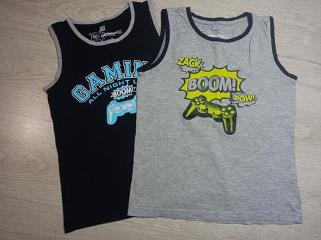 2 x nové tričko bez rukávov 140/146, bonprix,140