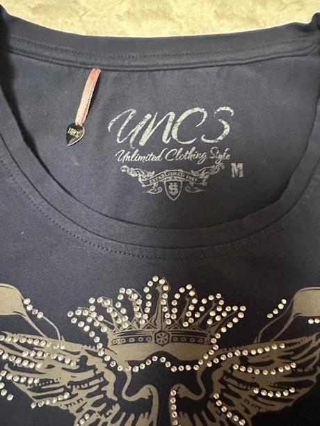 Tmavomodré tričko zn. uncs, m