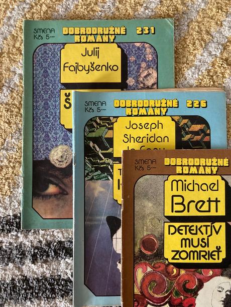 Dobrodružné romány 70te roky 3ks, 