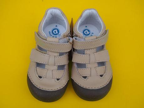 Detské kožené sandálky ddstep h066 - 51789b cream, d.d.step,20 - 25