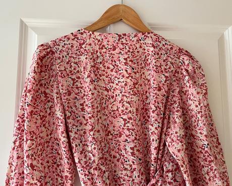 Ružové kvetované zavinovacie šaty, only, m/38, only,m