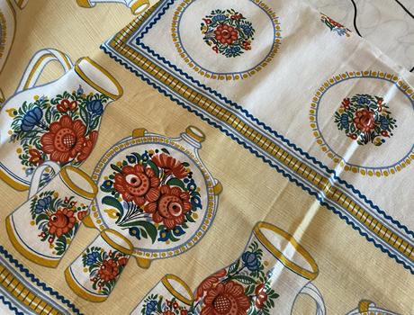 Ľanový obrus s potlačou 136x109cm, 