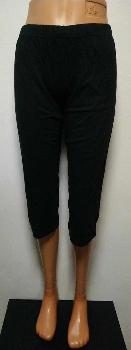 Dámske čierne trištvrťáky, pink panter, xs