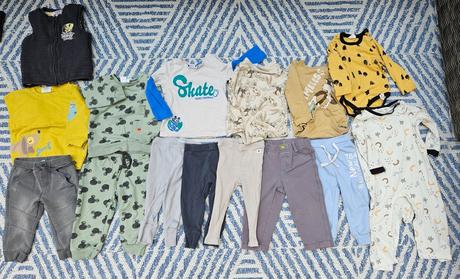 Balík oblečenia veľ. 80 dlhý rukáv, 68–80