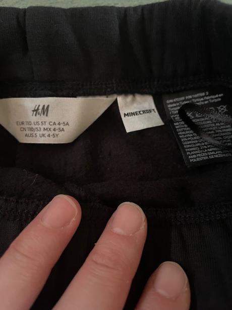 Minecraft súprava 1x nosená, h&m,110