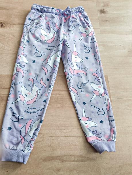 Tepláčiky jednorožec bavlna 110 ale sadnú 104-110, 110