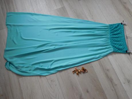 Dlhé šaty dámske  36/38v, pružné top top stav,, 36