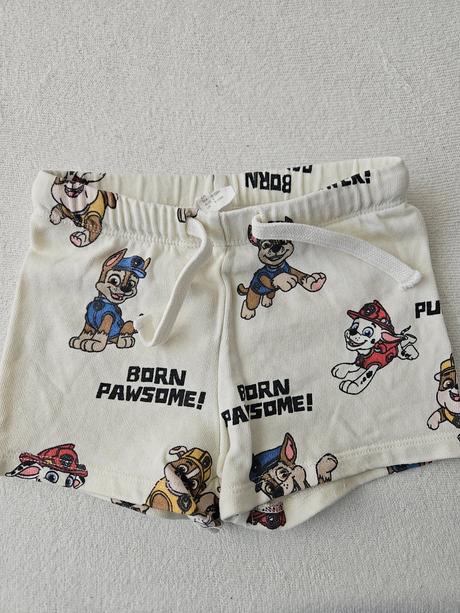 Kraťasy labkova patrola, h&m,80