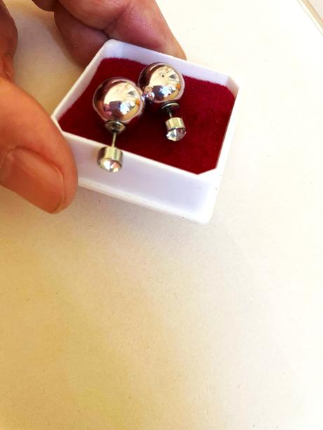 Obojstranné perly - náušnice, 