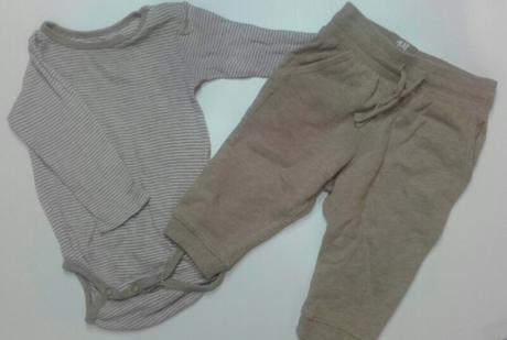 Suprava teplaky a body, h&m,74