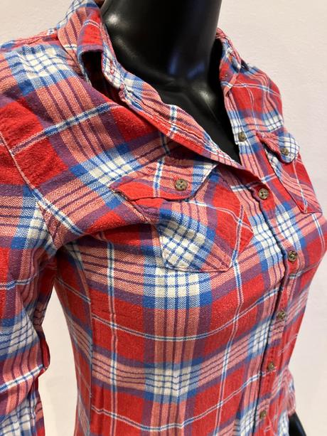 Dámska kockovaná košeľa (xs), sinsay,xs