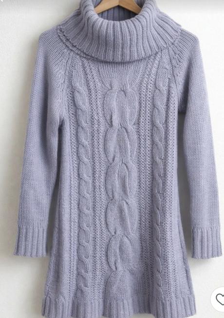 Dlhý sveter, rolák, h&m,s