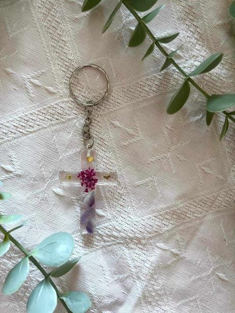 Ručne vyrobené živicové kľúčenky, 