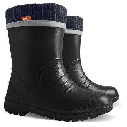 Detské ultra ľahké zateplené gumáčiky / čierne, demar,22 - 33