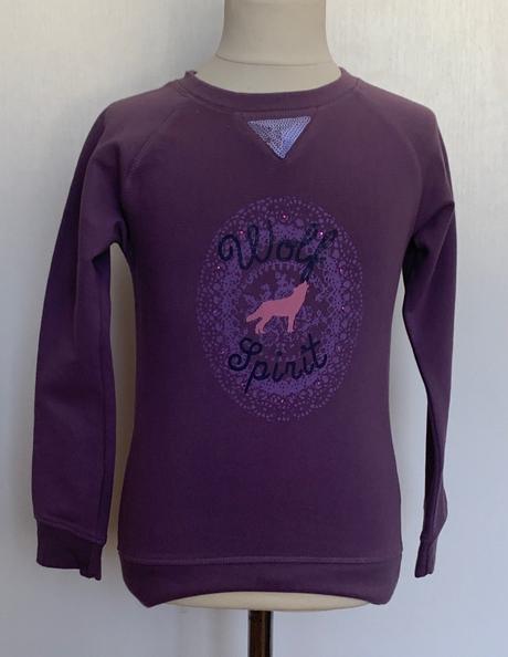 Lisa rose fialová mikina, 128