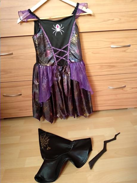 Karnevalový kostým čarodejnica veľkosť 128,