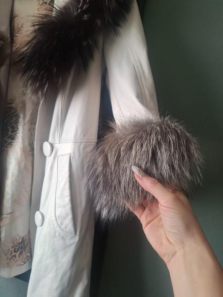 Kozenny kabat práva liška, s