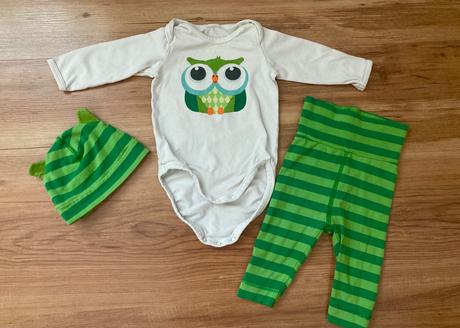 Súprava body legíny čiapočka, h&m,62