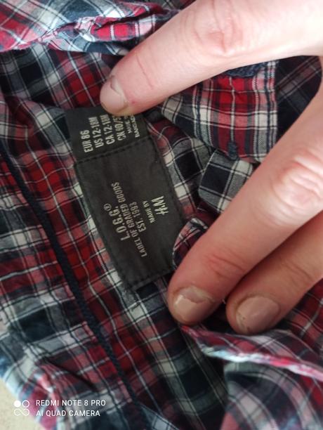 Košeľa aj na vianoce, h&m,86
