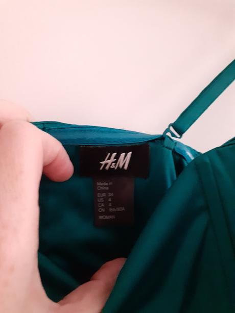 Zelené šaty, h&m,34