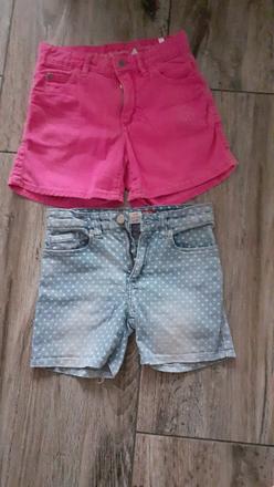 Rifľové kraťasy, h&m,134