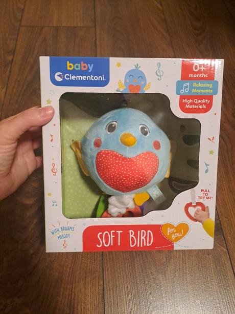 Hudobná hračka clementoni soft bird, 