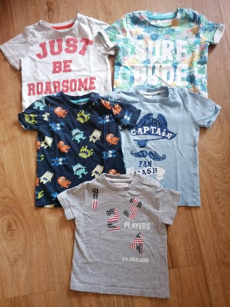 Tričká s krátkym rukávom - 5 ks, f&f,80