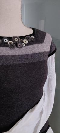 Svetrík vlna kašmír angora, s