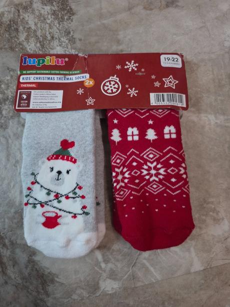 2x ponozky vianočné 19-22, 19